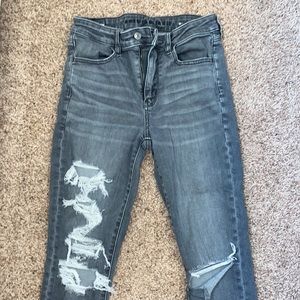 Grey American Eagle Next Level Stretch Jeans